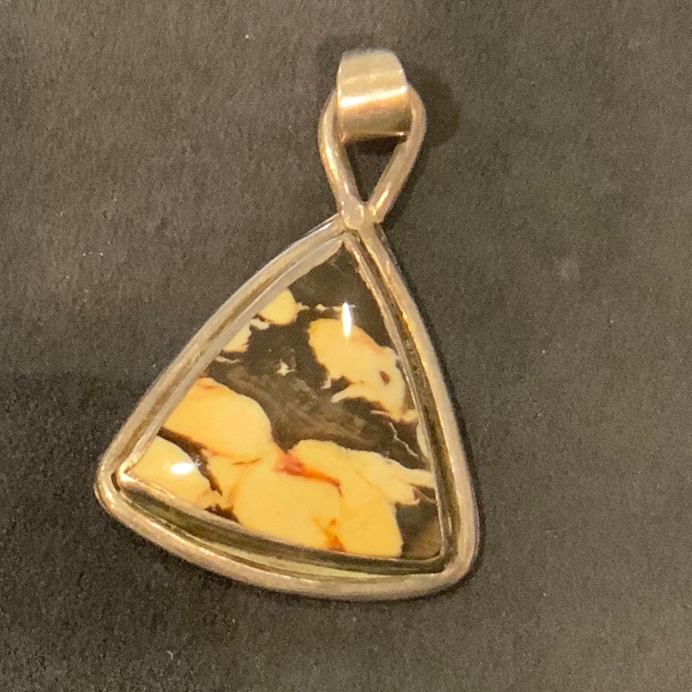 REDUCED SHIPPING! Stunning Artisan Pendant ~ Sterling Silver & Amber